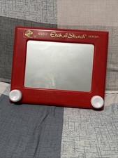 Vintage Original Ohio Art 505 Etch A Sketch Magic Screen Toy Red Working