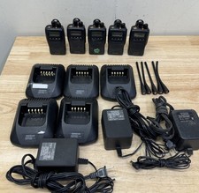 Lot Of 5 Kenwood TK-3140-1, UHF 440-470MHz, 250 Ch Radio, Charger