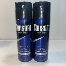 2 New Consort For Men Hair Spray 235 G, Damaged Packaging