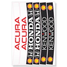 Ayrton Senna F1 Helmet Visor Sticker Decal Strip Set Printed High Quality Vinyl