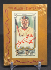 2025 Topps Allen & Ginter David Ortiz Framed Mini Autograph Red Ink /10 Red Sox