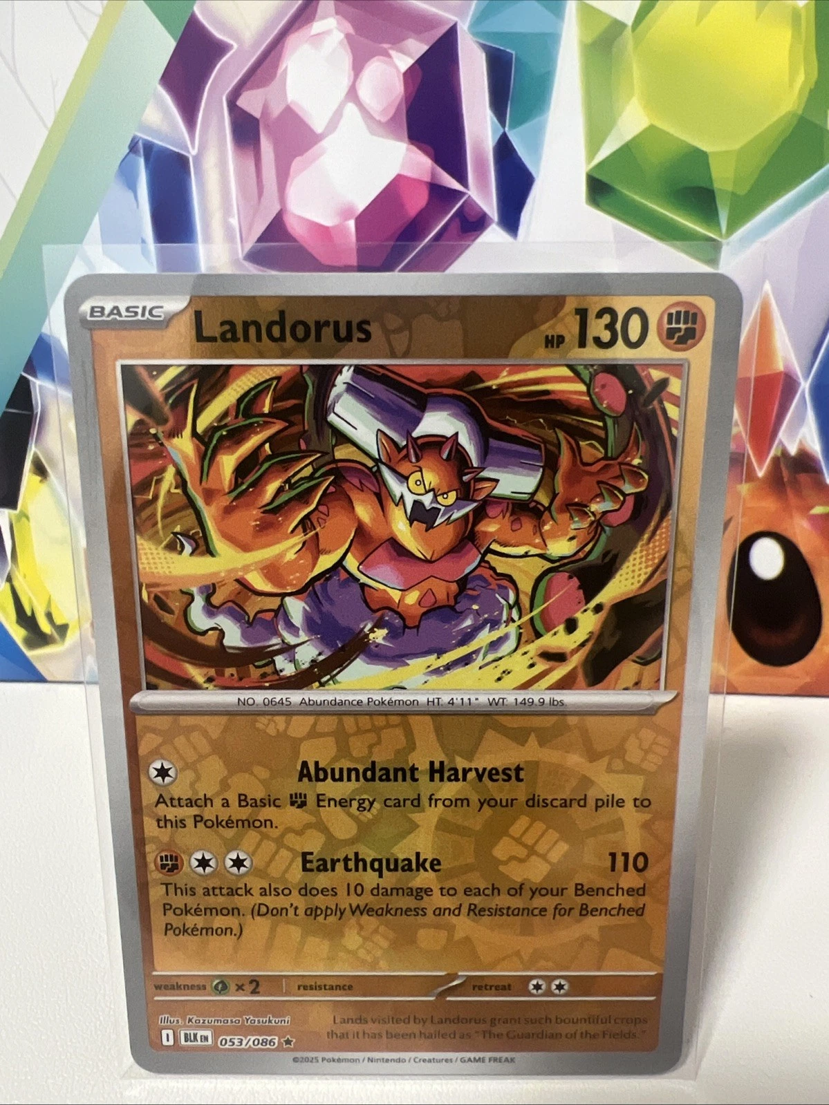 Landorus 053/086 Reverse Holo Rare - Pokemon TCG Black Bolt - NM