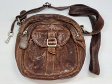 Fossil Tan Leather Boho Handbag Crossbody