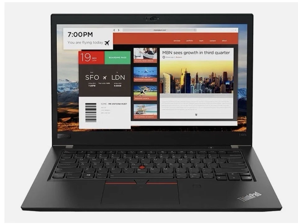 Lenovo ThinkPad T480s · i7-8550U · 16GB · 256GB, photo 2 of 4