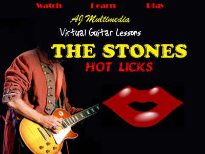 Custom Guitar Lessons, Learn Rolling Stones - DVD Video