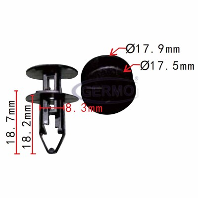 10 x Befestigungs-Clip Stoßstange für RENAULT 054000001R Clio Twingo Kangoo Opel