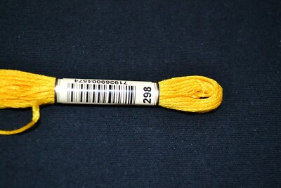 Anchor Cotton Threads for Embroidery Shade 298 Jonquil Dark