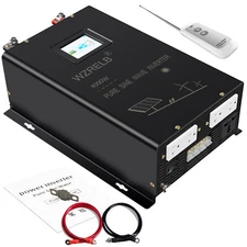 4000W Pure Sine Wave Inverter 48V to 120V 240V Split Phase Motor Solar Remote