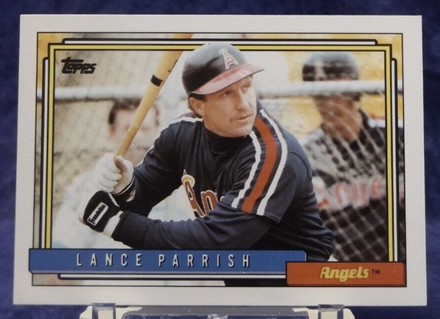 1992 Topps #360 - Lance Parrish - California Angels - Near Mint