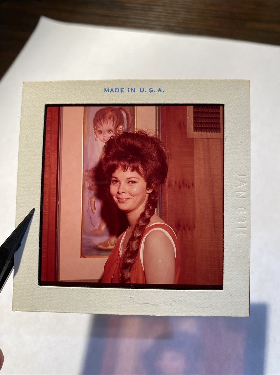 Vintage 1963 Anne Helm Posing Original 2.25”x2.25” Film Negative