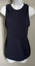 Athleta Tank Top Active Wear Womens Medium Navy Blue Comfy Stretch Workout Shirt