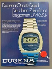 Dugena Quartz Digital Uhr Original 1974 Vintage Werbung Reklame advert