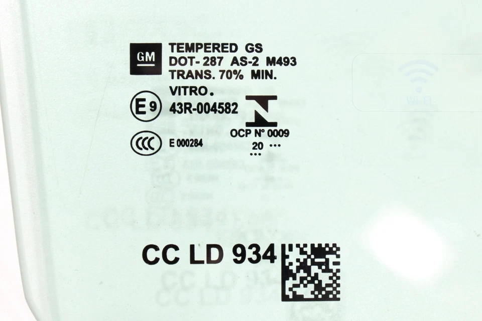 Chevrolet Silverado 1500 19-24 puerta delantera derecha pasajero ventana vidrio OEM Foto 4 de 4