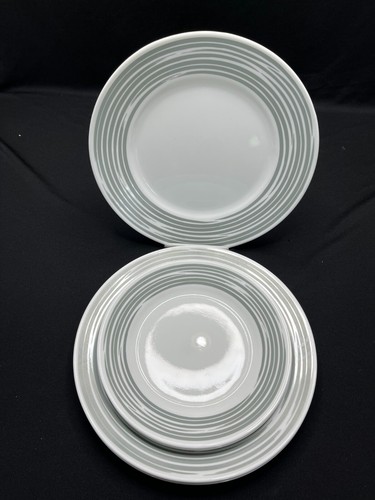 4 platos de cena y 3 platos de almuerzo - Corelle trazo de color - remolino verde aguacate - Imagen 4 de 6