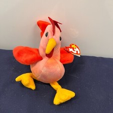 Ty Teenie Beanie Babies Strut the Rooster with Tag 5"