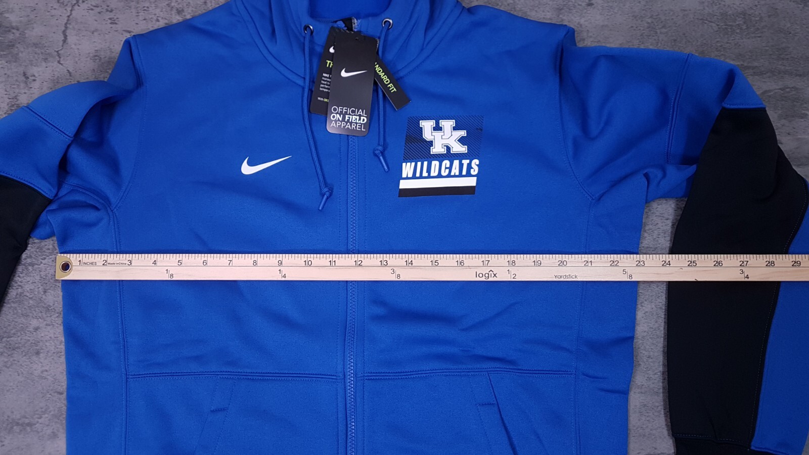 NIKE Kentucky Wildcats On-Field Full Zip Therma Hoodie Mens Size MEDIUM Blue thumbnail 6