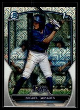 Miguel Tamares 2023 Bowman Chrome Mega Box Mojo Refractor B Card #BCP-179