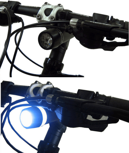 Waterproof 5 LED Lamp Bicycle Bike Front Head Light+Rear Safety Flashlight 1 set - Picture 3 of 12