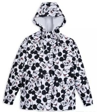 Disney Parks Mickey Raincoat Jacket All Over Face Print Nwt Women's 3x