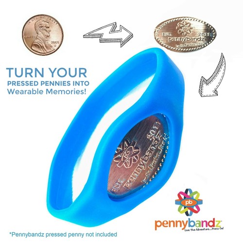 Pennybandz® Pressed Penny Holding Souvenir Wristband for Elongated Coins - Youth - Picture 18 of 33