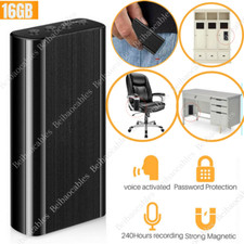 240 Hr Spy Mini MP3 Digital Voice Activated Recorder 16GB Audio Recording Device