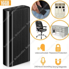 240 Hr Spy Mini MP3 Digital Voice Activated Recorder 16GB Audio Recording Device