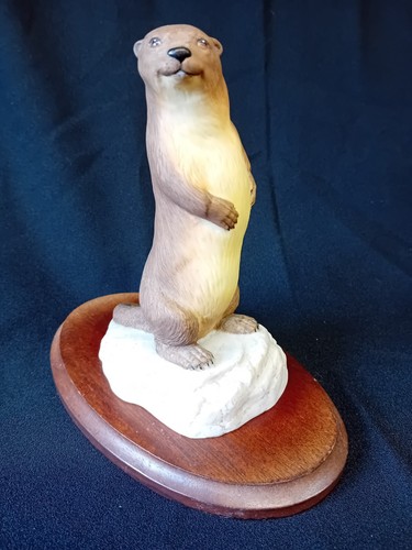 Aynsley Fine Porcelain ' Otter'. 1975. 18cm Tall. Good Condition. Signed.