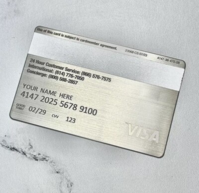 CUSTOM - JP Morgan Reserve Palladium Silver Metal Novelty Card | eBay