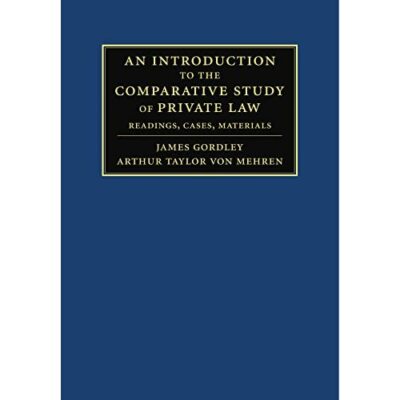 An Introduction to Comparative Study Private Law Readings Case  9780521118576 LN