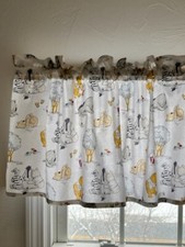 WINNIE the POOH White Kids New Hand crafted Valance 42" x 18" Curtain