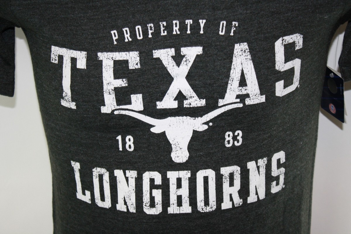 NEW Mens MAJESTIC Section 101 Property of Texas Longhorns Gray