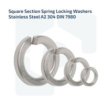SPRING WASHERS SQUARE LOCK WASHER A2-STAINLESS M2 M2.5 M3 M4 M5 M6 M8 M10 M12