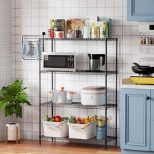 4 Tier Shelving Unit 35" L x 13" W x 54" H Metal Shelving Standing Storage Shelf
