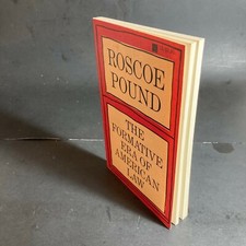 ROSCOE POUND the formative era of american law SOFTCOVER 1938