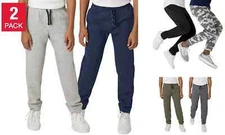  2 PACK - LEE YOUTH RUGGED KNEE JOGGERS -CHOOSE YOU SIZE AND COLOR 