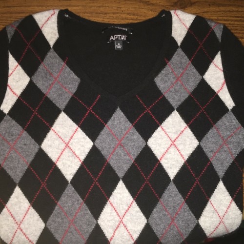 Apt. 9 100% Cashmere V-Neck Sweater S 