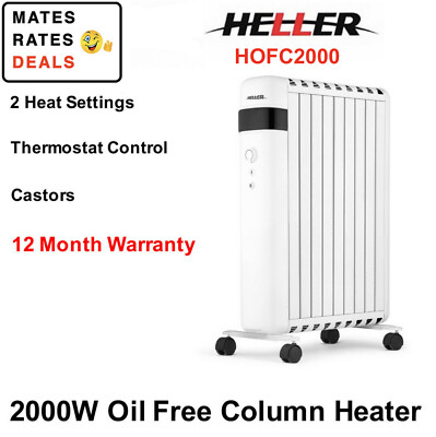 Heller 2000w Convection Heater Heller 2000W Indoor Bathroom/Toilet