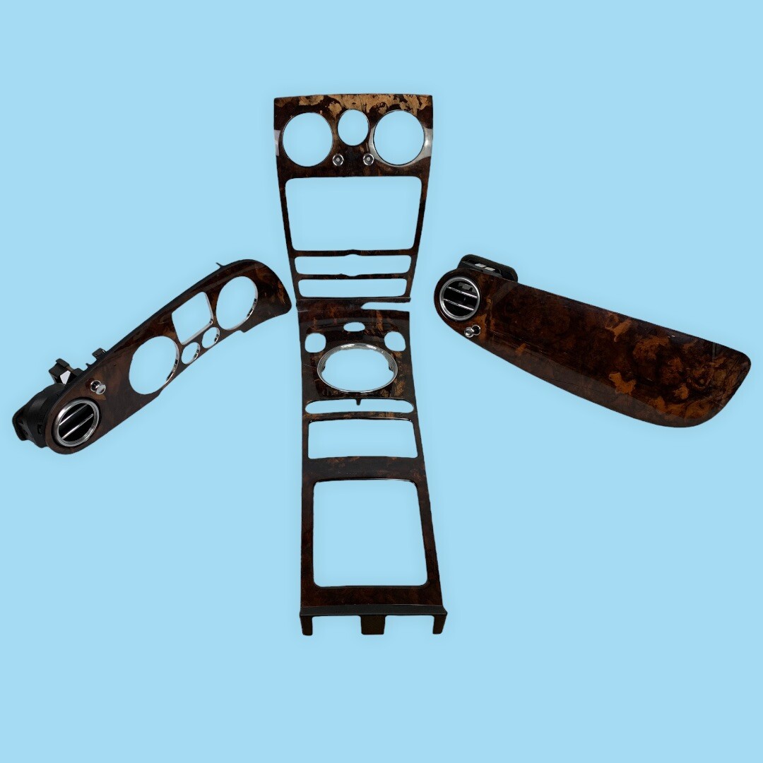 Interior Dash + Center Console Woodgrain Trim Set OEM 06-12 Bentley Continental