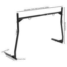 Universal Pickup Ladder Rack Adjustable Trailer Rack Carbon Steel J-hook