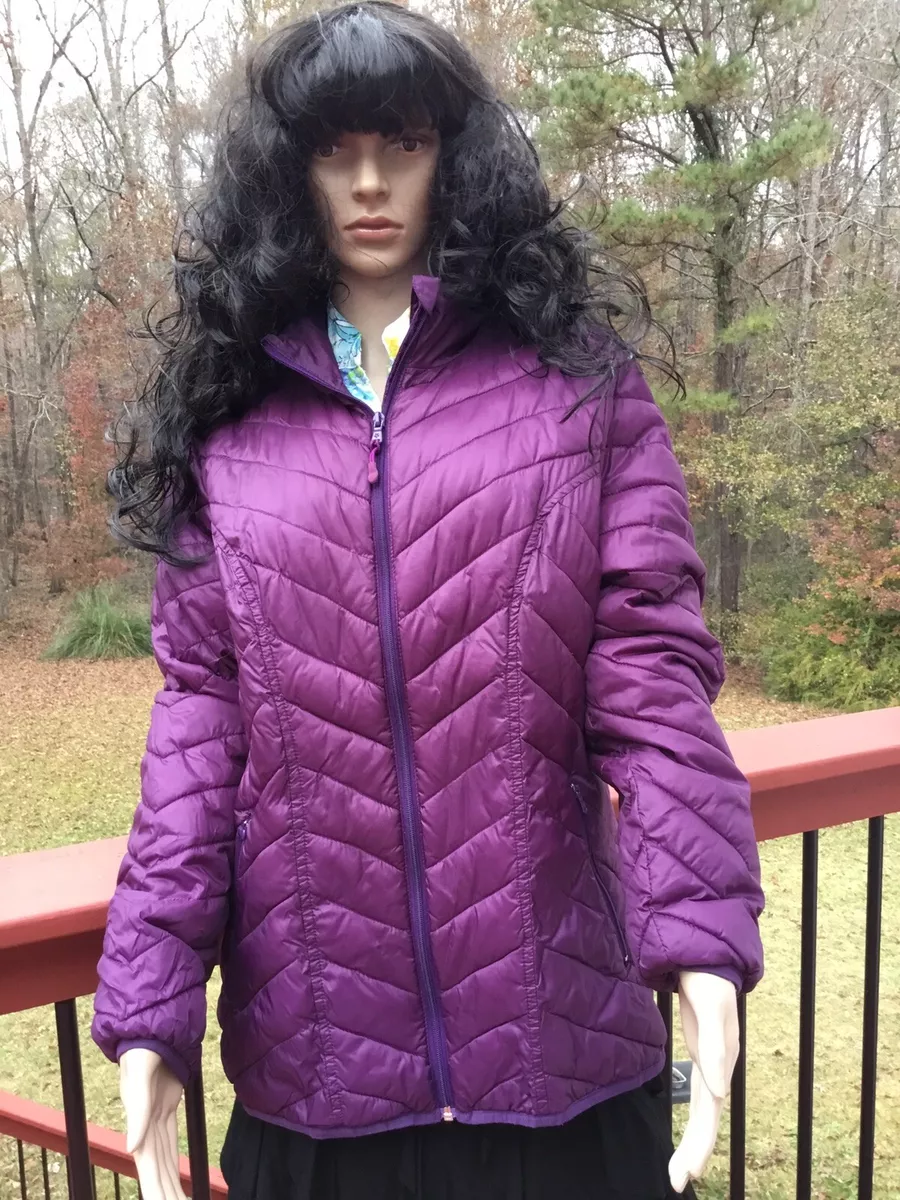 Tek Gear Lavender/ Purple Jacket Size L Puffy Polyester Large