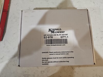 Kimball Midwest 52-978 Air Vacum And Blow Gun Set New