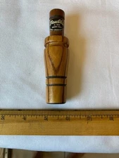 VINTAGE FAULKS C-100 WOODEN DUCK CALL LAKE CHARLES LA