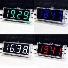 DIY Digital Clock Kit Licht Control Time Display mit transparentem Gehäuse Timer