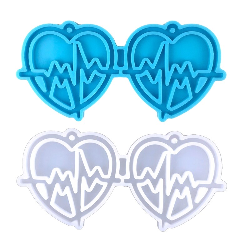 Handmade Fashion Jewelry Love Molds for Resin Jewelry Making Pendant Craft