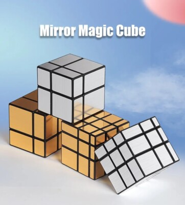 SENGSO Mirror Magic Cube 3x3 Golden Magic Cubo Professional Puzzle High Quality