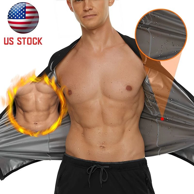 Traje de sudor de sauna de alta resistencia para hombres Traje de ejercicio Anti-desgarro Fitness Pérdida de peso Gimnasio Foto 2 de 4