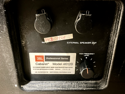 JBL 4612B CABARET Compact Sound Reinforcement. Pair | eBay