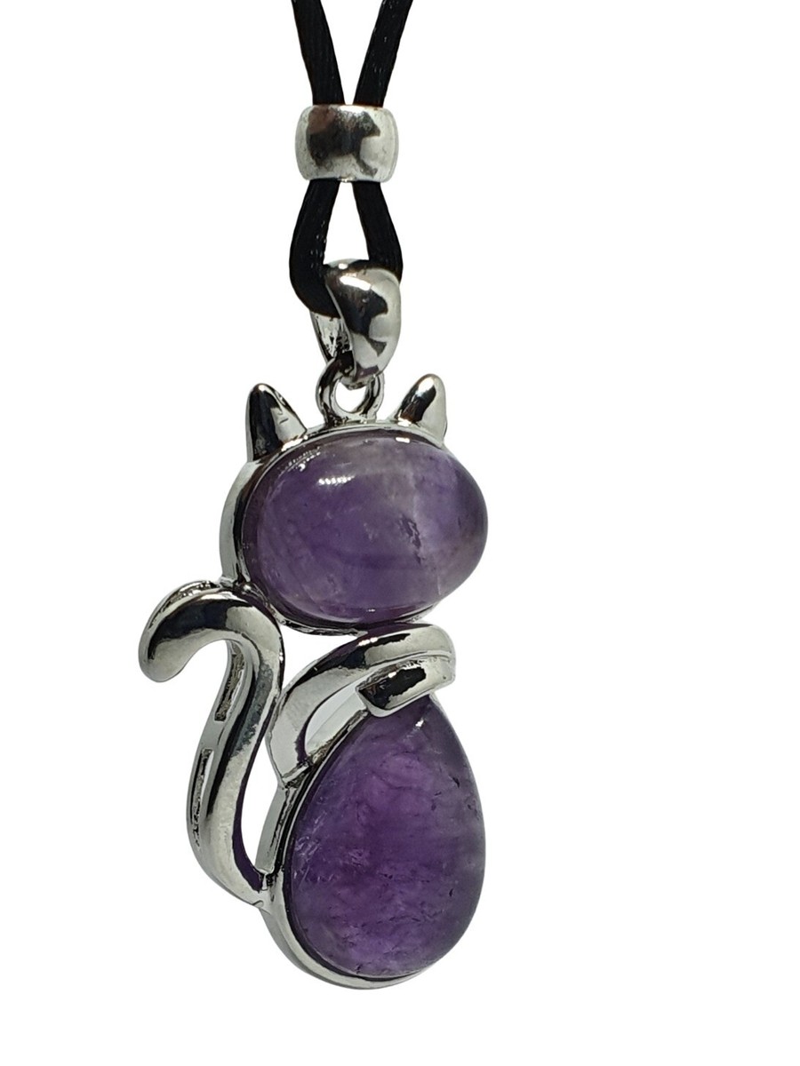 Cat Necklace with Stone Cat Necklace with Stone