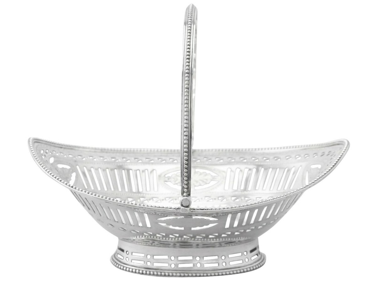 Georgian Antique Sterling Silver Sweetmeat Basket - Pre-1800 146g
