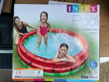 INTEX INFLATABLE KIDS SWIMMING POOL 66" x 15" Watermelon Summer FAST SHIPPING